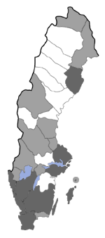 Distribution map - Cydia cosmophorana