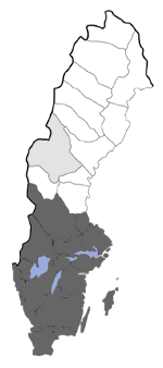 Distribution map - Perconia strigillaria