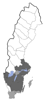 Distribution map - Povolnya leucapennella