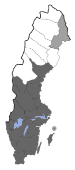 Distribution map - Pyrrhia umbra