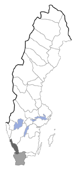 Distribution map - Coleophora piloase